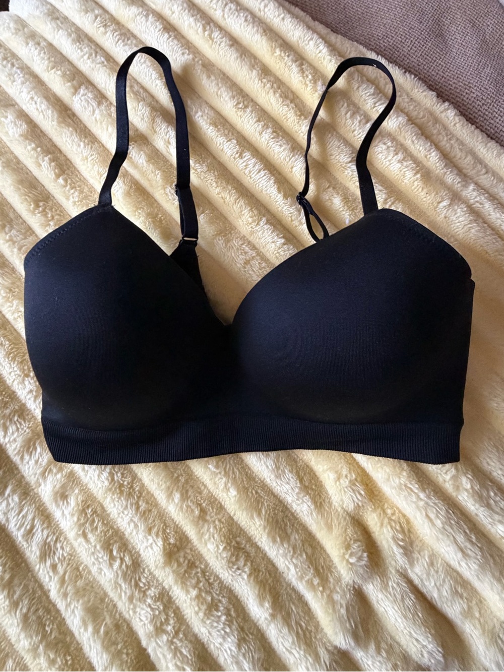 Auden Black Seamless Molded T-Shirt Bra